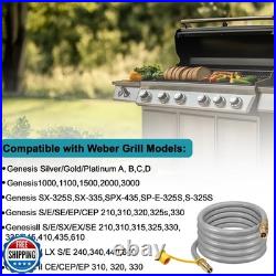 10FT Propane to Natural Gas Conversion Kit Compatible with Weber Genesis, Gen