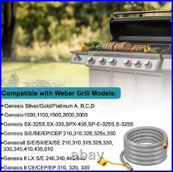 10FT Propane to Natural Gas Conversion Kit Compatible with Weber Genesis, Genesi