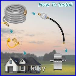 10FT Propane to Natural Gas Conversion Kit for Weber Genesis, Genesis II, Spirit