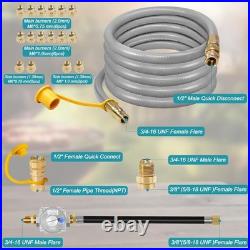 10FT Propane to Natural Gas Conversion Kit for Weber Genesis, Genesis II, Spirit