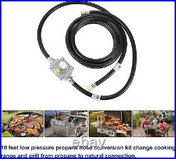 10 Feet Low Pressure Propane Natural Gas Grill Hose Conversion Kit Barbecue Tool