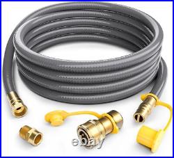 12FT Natural Gas Hose with Propane to Natural Gas Conversion Kit Quick Connect 12FT Natural Gas Hose with Propane to Natural Gas Conversion Kit Quick Connect