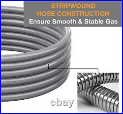 12FT Natural Gas Hose with Propane to Natural Gas Conversion Kit Quick Connect 12FT Natural Gas Hose with Propane to Natural Gas Conversion Kit Quick Connect
