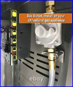 12Ft 3/8-In Natural Gas Quick Connect Hose Propane to Natural Gas Conversion Kit