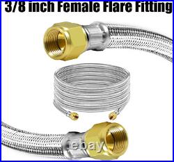 20 Feet High Pressure Braided Propane Hose Extension with Conversion Coupling 3/