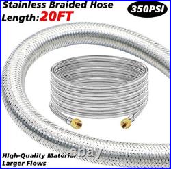 20 Ft High Pressure Braided Propane Hose Extension with Conversion Coupling 38 20 Ft High Pressure Braided Propane Hose Extension with Conversion Coupling 38