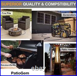 24FT 1/2 Propane To Natural Gas Hose with Quick Connect Conversion Kit Gas Line