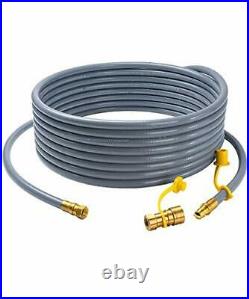 24Ft 3/8'' Natural Gas Quick Connect Hose, Propane to Natural Gas Conversion Kit