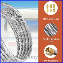 24 FT Propane Hose Extension-High Pressure Braided Gas Line Hose Propane 24 FT Propane Hose Extension-High Pressure Braided Gas Line Hose Propane