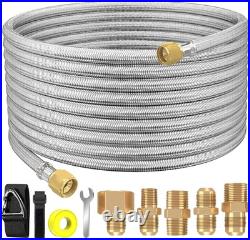 36Ft High Pressure Braided Propane Hose Extension and Fittings with Conversion 36Ft High Pressure Braided Propane Hose Extension and Fittings with Conversion