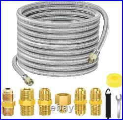 36 FT Extension-High Pressure Braided Gas Line Hose Propane Conversion Kit fo