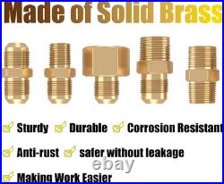 48Ft High Pressure Braided Propane Hose Extension and Fittings with Conversion