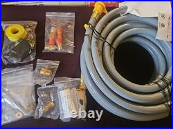 48 FT Propane & Natural Gas Hose with 3/8-1/2 Female Flare Gas Conversion Kit 48 FT Propane & Natural Gas Hose with 3/8-1/2 Female Flare Gas Conversion Kit
