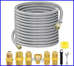 48 FT Propane & Natural Gas Hose with 3/8-1/2 Female Flare Gas Conversion Kit 48 FT Propane & Natural Gas Hose with 3/8-1/2 Female Flare Gas Conversion Kit