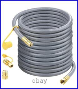 48 FT Propane & Natural Gas Hose with 3/8-1/2 Female Flare Gas Conversion Kit