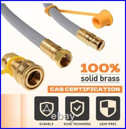 48 FT Propane & Natural Gas Hose with 3/8-1/2 Female Flare Gas Conversion Kit 48 FT Propane & Natural Gas Hose with 3/8-1/2 Female Flare Gas Conversion Kit