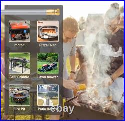 48 FT Propane & Natural Gas Hose with 3/8-1/2 Female Flare Gas Conversion Kit 48 FT Propane & Natural Gas Hose with 3/8-1/2 Female Flare Gas Conversion Kit