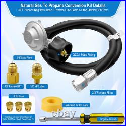 5FT Propane Regulator Hose Conversion Kit for Weber Genesis Spirit 310/315/210