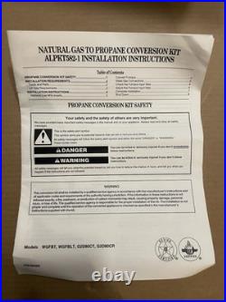 Armstrong ALPKT582-1 Nat. Gas to Propane Conversion Kit ALPKT582 1.831023 Armstrong ALPKT582-1 Nat. Gas to Propane Conversion Kit ALPKT582 1.831023