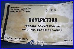 BAYLPKT208 Propane Conversion Kit American Standard Trane Maytag Kit