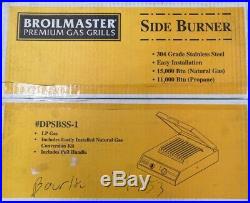 Broilmaster Stainless Steel Propane Side Burner DPSBSS-1 with NG Conversion Kit