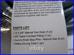 Burn Touch Propane to Natural Gas Conversion Kit 3/8 In Outdoor Gas Hose