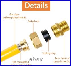 CSST 37 Ft Corrugated Stainless Steel Gas Line Flexible Propane Conversion Kit