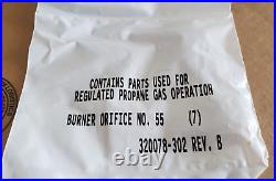 Carrier Burner Orifices NO. 55 for Propane 7 orifices 320078-302 Rev. B