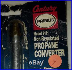 Century Primus Propane Conversion Kit for Camp Stoves. NEW #2111 Takes Seconds