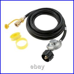Durable 12 Feet Low Pressure Propane Regulator Hose with 3/8 Quick Connector