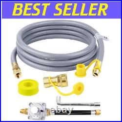 Easy Install 1/2'' Natural Gas Hose & Regulator Kit for Propane to Natural Gas Easy Install 1/2'' Natural Gas Hose & Regulator Kit for Propane to Natural Gas