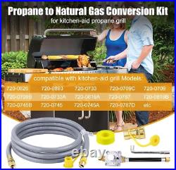 Easy Install 1/2'' Natural Gas Hose & Regulator Kit for Propane to Natural Gas Easy Install 1/2'' Natural Gas Hose & Regulator Kit for Propane to Natural Gas
