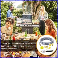 Easy Install 1/2'' Natural Gas Hose & Regulator Kit for Propane to Natural Gas Easy Install 1/2'' Natural Gas Hose & Regulator Kit for Propane to Natural Gas