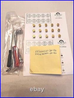 FORNO (LP) Propane Conversion Kit Orifices Models FFSGS6260-FFSGS6387 30-36 NEW FORNO (LP) Propane Conversion Kit Orifices Models FFSGS6260-FFSGS6387 30-36 NEW