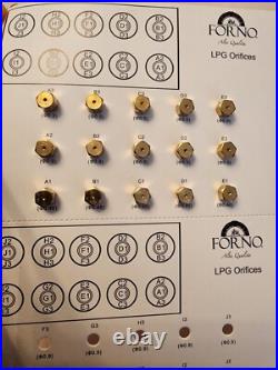 FORNO (LP) Propane Conversion Kit Orifices Models FFSGS6260-FFSGS6387 30-36 NEW FORNO (LP) Propane Conversion Kit Orifices Models FFSGS6260-FFSGS6387 30-36 NEW