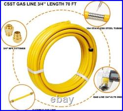 Flexible 3/4 Inch Stainless Steel Gas Line Propane Conversion Kit Included Flexible 3/4 Inch Stainless Steel Gas Line Propane Conversion Kit Included