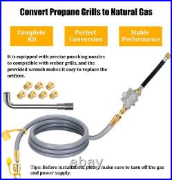 From Propane to Natural Gas Conversion Kit Compatible with Weber Genesis, Gen From Propane to Natural Gas Conversion Kit Compatible with Weber Genesis, Gen