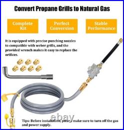 From Propane to Natural Gas Conversion Kit Compatible with Weber Genesis, Gen From Propane to Natural Gas Conversion Kit Compatible with Weber Genesis, Gen