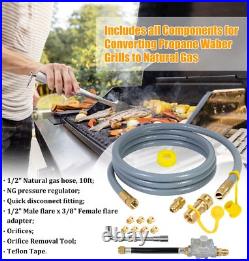 From Propane to Natural Gas Conversion Kit Compatible with Weber Genesis, Gen From Propane to Natural Gas Conversion Kit Compatible with Weber Genesis, Gen