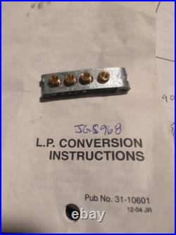 GE LP Propane Conversion Kit Orifices For Model JGS968