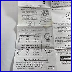 GE PGP989SN1SS Propane Conversion Orifices, Instructions & Regulator WB19T10078