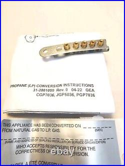 GE Propane (LP) Conversion Kit Orifices for Models CGP7036, JGP5036, PGP7036 NEW GE Propane (LP) Conversion Kit Orifices for Models CGP7036, JGP5036, PGP7036 NEW