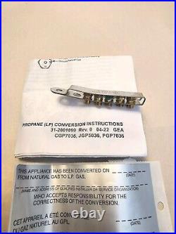 GE Propane (LP) Conversion Kit Orifices for Models CGP7036, JGP5036, PGP7036 NEW GE Propane (LP) Conversion Kit Orifices for Models CGP7036, JGP5036, PGP7036 NEW