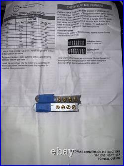 GE propane (LP) orifice conversion kit for models PGP9030 & CGP9530