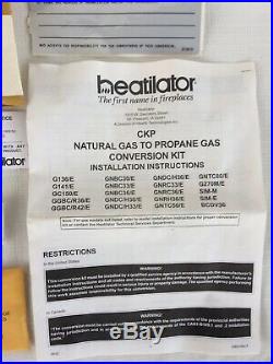 Heatilator Natural Gas to Propane Conversion Kit CKP