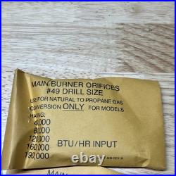 Honeywell 1NP0392A 473-00416-000 NATURAL TO PROPANE GAS CONVERSION KIT Honeywell 1NP0392A 473-00416-000 NATURAL TO PROPANE GAS CONVERSION KIT
