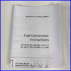 Jotul GF 160 DV IPI Propane Fuel Conversion Kit 158057 NG to LP
