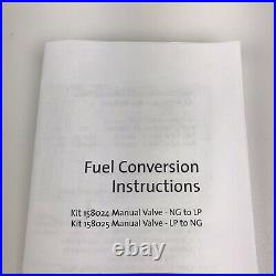Jotul GF 305 DV IPI Manual Propane Fuel Conversion Kit 158024 NG to LP