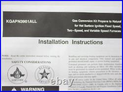 Kgapn3901all Bryant Propane To Natural Gas Furnace Conversion Kit