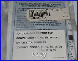 MODINE 3H34670B3 PD/BD 75 Natural Gas to Propane LP Gas Conversion Kit MOD28045
